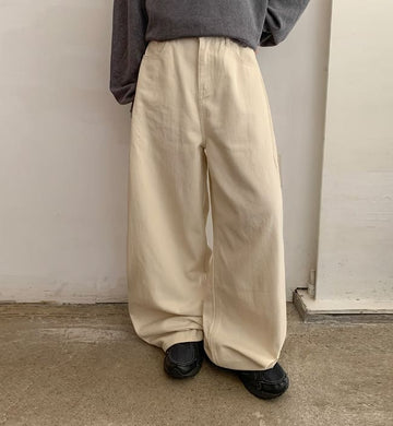 Hrenno Cotton Balloon Wide Pants